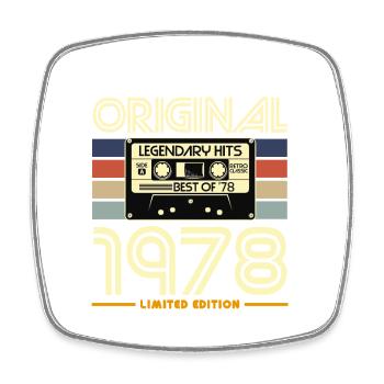 Original 1978 Cassette Tape Retro Edition - Square fridge magnet - white - Front