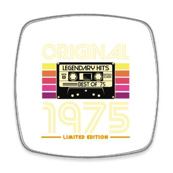 Original-Kassetten-Limited von 1975 - Viereckiger Kühlschrankmagnet - Weiß - Vorne