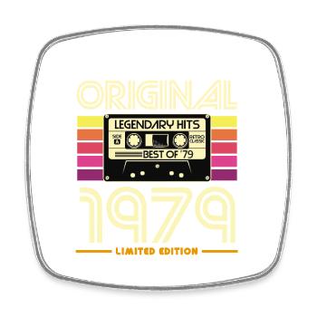 Original 1979 Cassette Retro - Magnet carré - blanc - Devant