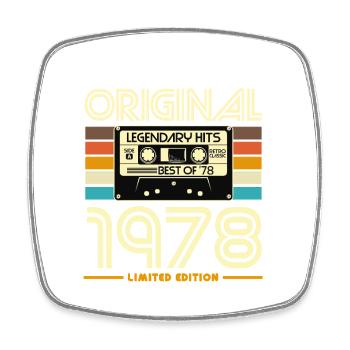 Cassette rétro 1978 édition limitée - Magnet carré - blanc - Devant