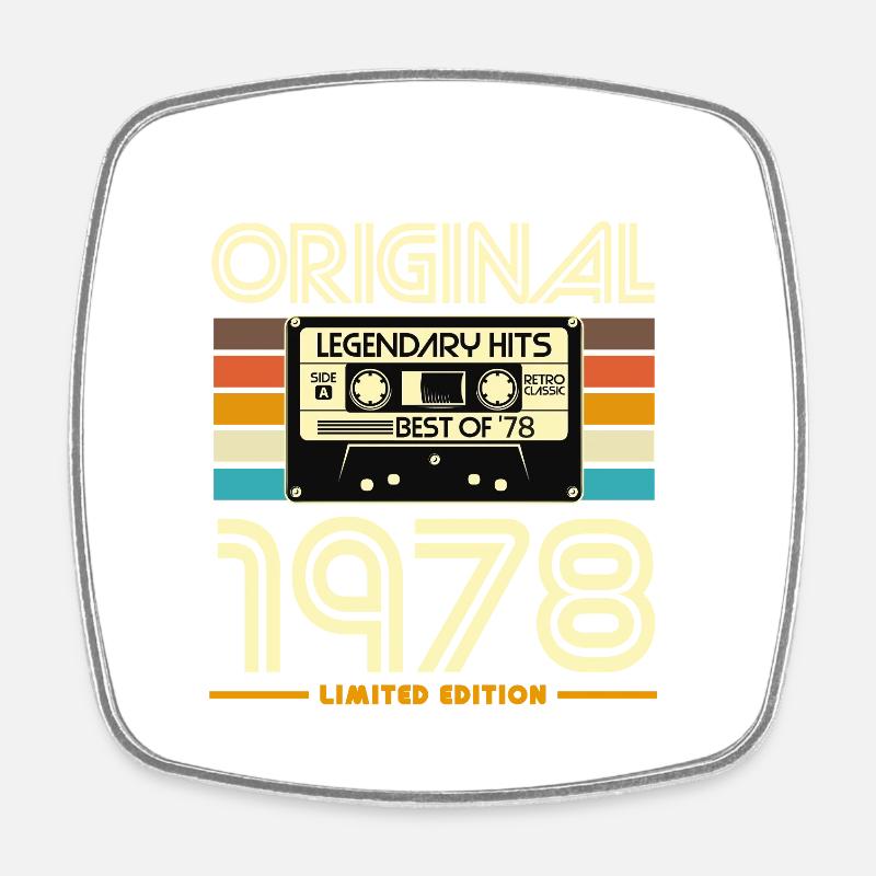 Cassette rétro 1978 édition limitée - Magnet carré - blanc