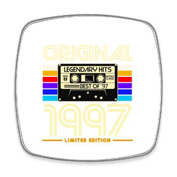 Originale Hits Retro-Kassette von 1997 - Viereckiger Kühlschrankmagnet - Weiß - Vorne