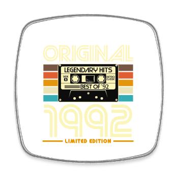 Original 1992 Retro Edition Cassette - Square fridge magnet - white - Front