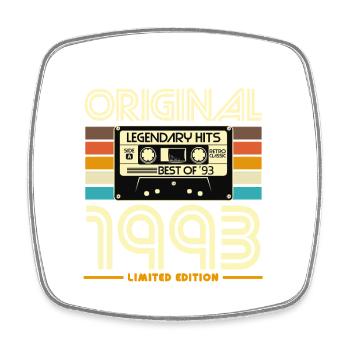 Original 1993 Edition Cassette - Square fridge magnet - white - Front