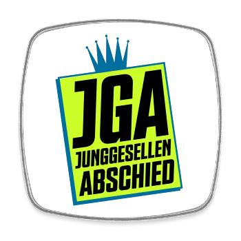Junggesellenabschied JGA Neon Design - Viereckiger Kühlschrankmagnet - Weiß - Vorne
