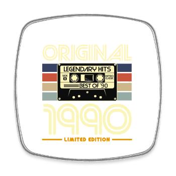 Original 1990 Cassette Héritage - Magnet carré - blanc - Devant