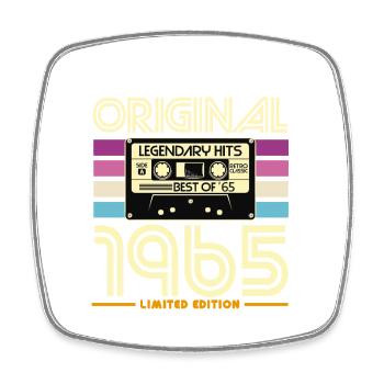 Original 1965 Limited Retro Cassette - Square fridge magnet - white - Front