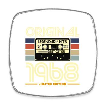 1968 Vintage Cassette Edition - Square fridge magnet - white - Front