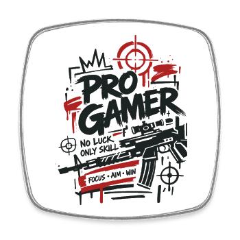 Gaming Lover Controller Grafik - Viereckiger Kühlschrankmagnet - Weiß - Vorne