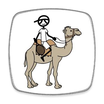 Pallino von Arabien - Viereckiger Kühlschrankmagnet - Weiß - Vorne