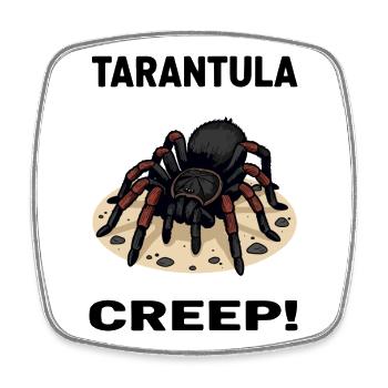 Tarantula-Creep Tarantula Exotische Spinne - Viereckiger Kühlschrankmagnet - Weiß - Vorne
