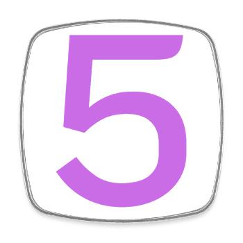 5 - Square fridge magnet - white - Front
