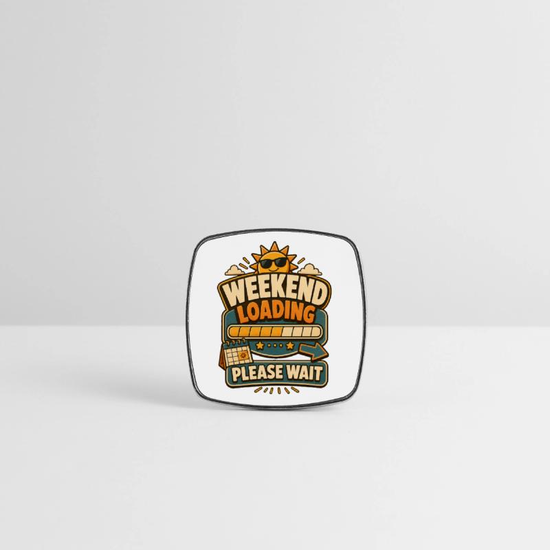 Square fridge magnet