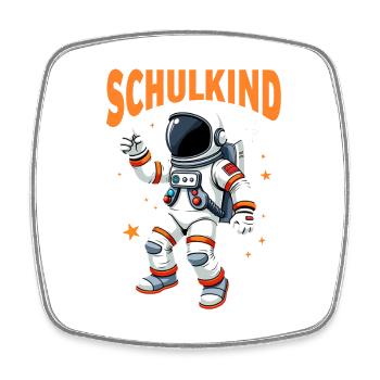 Schulkind 2026 Einschulung 2026 Schulanfang - Viereckiger Kühlschrankmagnet - Weiß - Vorne