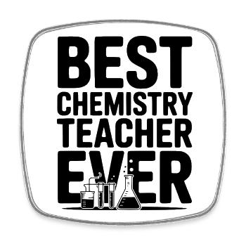 Bester Chemielehrer aller Zeiten - Viereckiger Kühlschrankmagnet - Weiß - Vorne