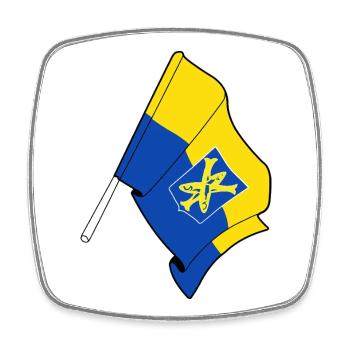 Fier de Zandvoort - Magnet carré - blanc - Devant