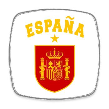 SPANIEN SPAIN España EUROPA SPANISCHE SPORT FAN - Viereckiger Kühlschrankmagnet - Weiß - Vorne