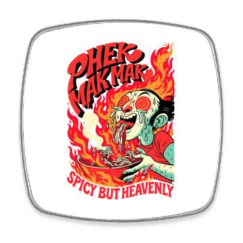 Very spicy - Square fridge magnet - white - Front
