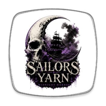 Night Voyage | Sailors Yarn by Cap’nKush - Viereckiger Kühlschrankmagnet - Weiß - Vorne
