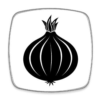 Onion - Magnet carré - blanc - Devant