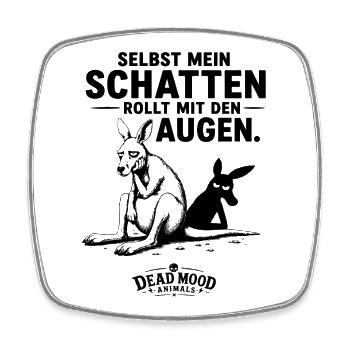 Lustiges Känguru Geschenk Sarkasmus - Viereckiger Kühlschrankmagnet - Weiß - Vorne