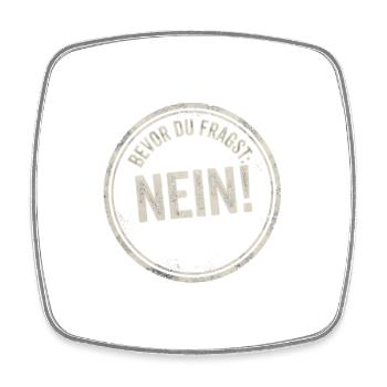 Bevor du Fragst Nein! - Viereckiger Kühlschrankmagnet - Weiß - Vorne