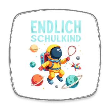 Schulkind 2026 Einschulung 2026 Schulanfang - Viereckiger Kühlschrankmagnet - Weiß - Vorne