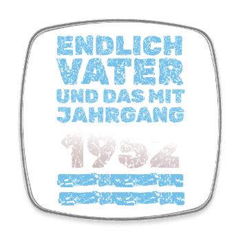 Vater 1952 - Viereckiger Kühlschrankmagnet - Weiß - Vorne