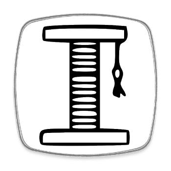 Cat Cat Gift - Square fridge magnet - white - Front