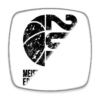 Basketball Master Shirt 2026, black and white - Square fridge magnet - white - Front