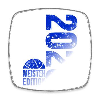 Basketball Master Shirt 2026, blue white - Square fridge magnet - white - Front