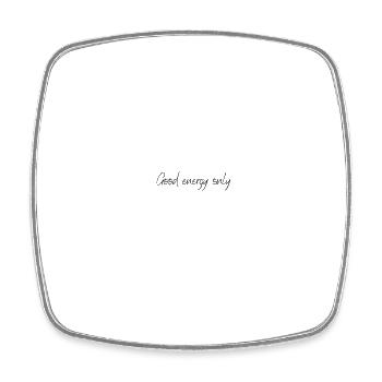 Good Energy Only - Square fridge magnet - white - Front