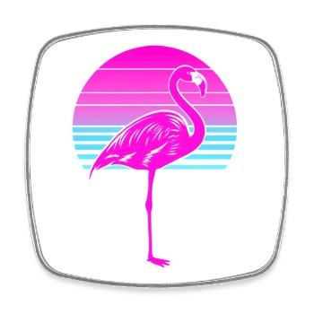 Pink Und Stolz Darauf - Viereckiger Kühlschrankmagnet - Weiß - Vorne