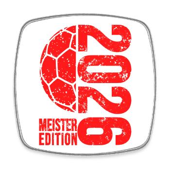 Handball Champion Shirt 2026, Red, red edition - Square fridge magnet - white - Front