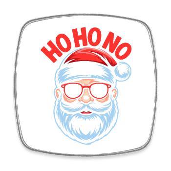 Ho Ho No Design - Square fridge magnet - white - Front