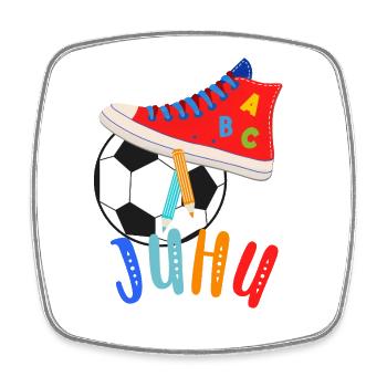 ABC shooters with a love of football - Square fridge magnet - white - Front