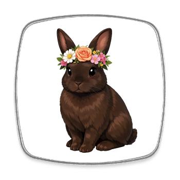 Havana Rabbit - Magnet carré - blanc - Devant