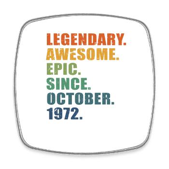 50e anniversaire, octobre 1972, 50e anniversaire - Magnet carré - blanc - Devant