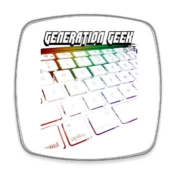 GENERATION GEEK - Square fridge magnet - white - Front