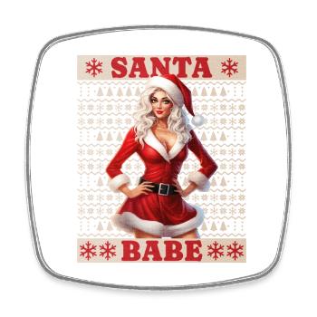 Weihnachtsfrau Sexy Weihnachten Ugly Christmas - Viereckiger Kühlschrankmagnet - Weiß - Vorne