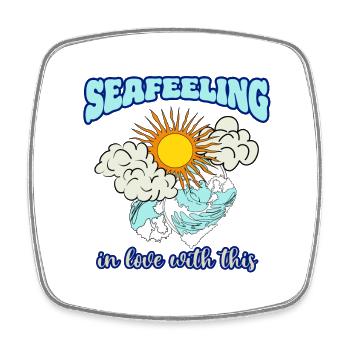 Seafeeling amoureux de cela - Magnet carré - blanc - Devant