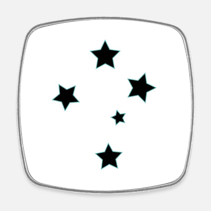 Southern Cross - Square fridge magnet - white