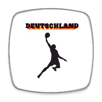 Basketball Win Germany - Square fridge magnet - white - Front