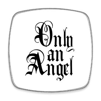 Only an Angel 06 / Nur ein Engel - Viereckiger Kühlschrankmagnet - Weiß - Vorne