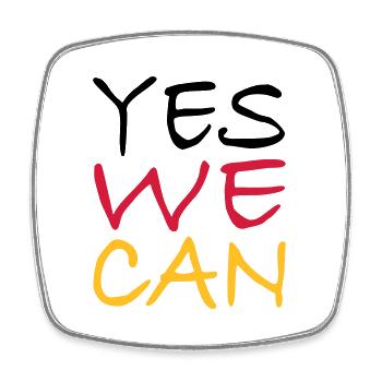 2541614 113718790 Allemagne - Magnet carré - blanc - Devant