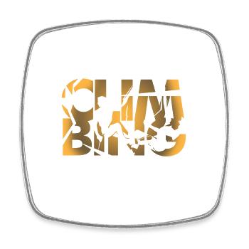 Climbing mountaineering sport gift passion - Square fridge magnet - white - Front
