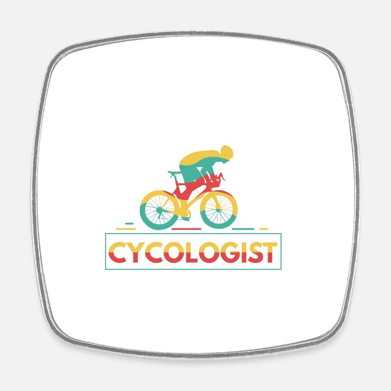 CYCOLOGIST - Magnet carré - blanc