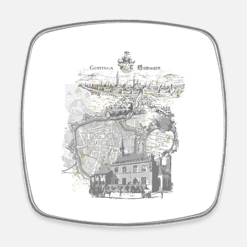 Göttingen - Square fridge magnet - white