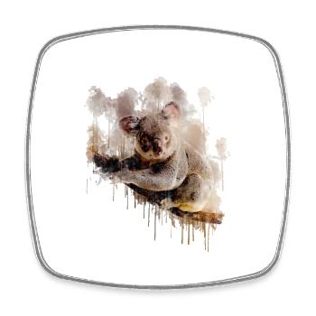 Koala bär australien geschenk shirt - Viereckiger Kühlschrankmagnet - Weiß - Vorne