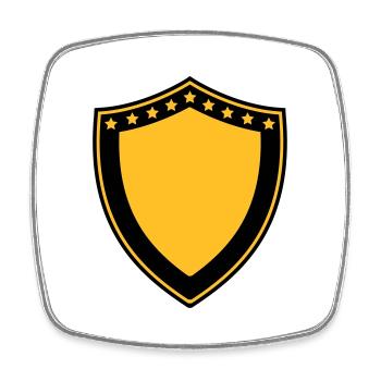 Heraldic Shield - Square fridge magnet - white - Front
